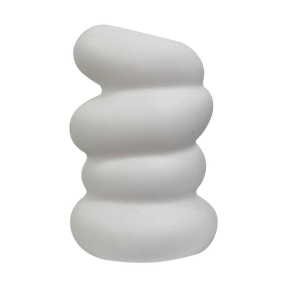 LanSuare Plastic Irregular Flower Vase 5.9 Inch, Modern Decorative Vase, Bouquet Display, Suitable for Home Decor, Wedding Centerpieces, Shelf Decoration