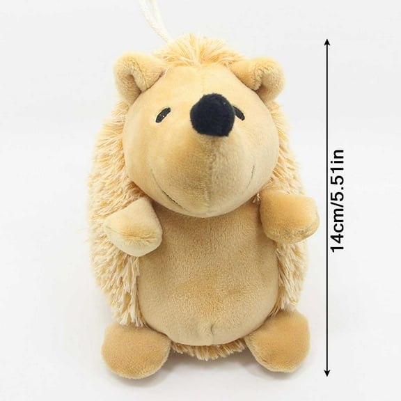LanSuare Plush Hedgehog Dog Toys, Squeaky Dog Toys for Aggressive Chewers, Funny Dog Stuffed Animals Chew Toy for Puppy, Small, Medium, Large Dogs