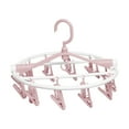 thumbnail image 1 of LanSuare Portable Foldable Drying Rack, 23 Rotating Clips Laundry Hanger, for Underwear Socks, Indoor Outdoor Multipurpose Use, 1 of 6