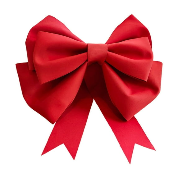 LanSuare Red Christmas Bow Decorations, 20Inch Glitter Holiday Bows with Sequin Ties for Xmas Tree Topper, Wreath, DIY Crafts, Gift Wrapping, Party Decor Ornaments