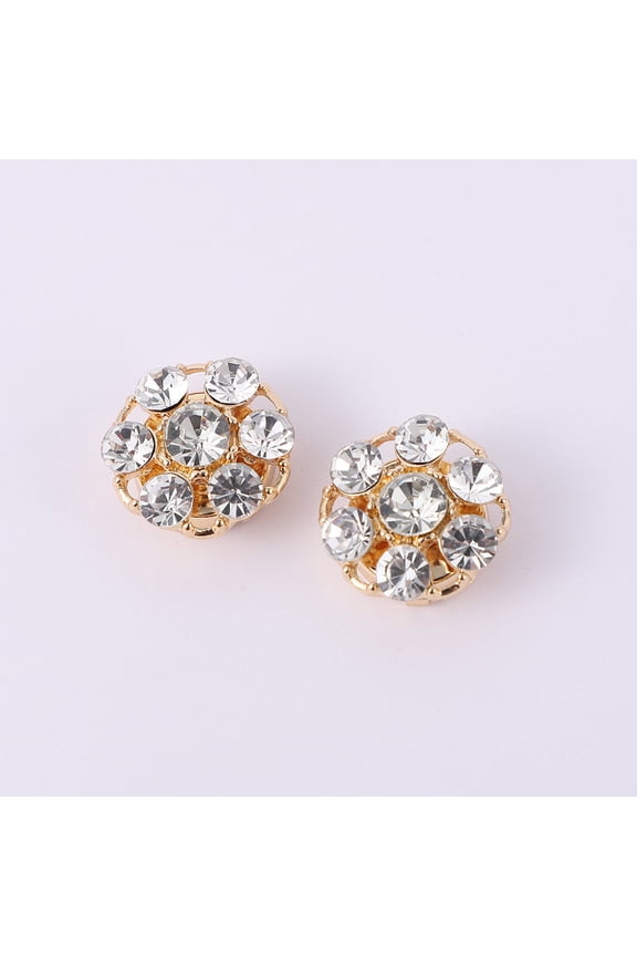 Rhinestone Button Covers, Button Covers for Women Blouses, Detachable Crystal Buttons, Clip Buttons Jewelry for Clothing, Blouses, Jeans, Clothing