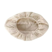 LanSuare Round Bread Cloth Cover, Natural Rattan & Cloth Liner, Sourdough Baking Tool, Artisan Dough Shaping Kit