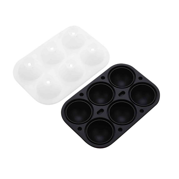 LanSuare Round Ice Sphere Maker Mold, Reusable Cocktail Drink Chilling, Home Bar Freezer Essential, Clear Ice Ball