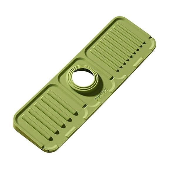 LanSuare Sink Drainage Pad, Washbasin Kitchen Faucet Proof Mat, Multifunctional Anti-Splash Drainage Table Cover, for Bathroom and Kitchen Counter Protection.