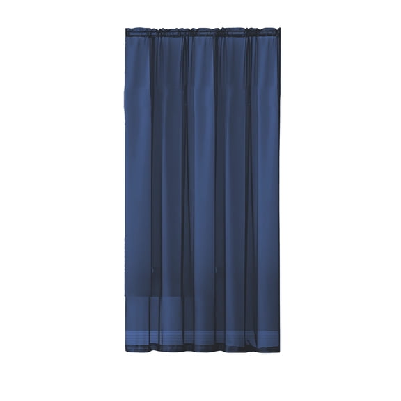 LanSuare Solid Color Polyester Curtains, Gauze Semi Shade Window Treatment, Decorative Rod Pocket Panels, Living Room Drapes
