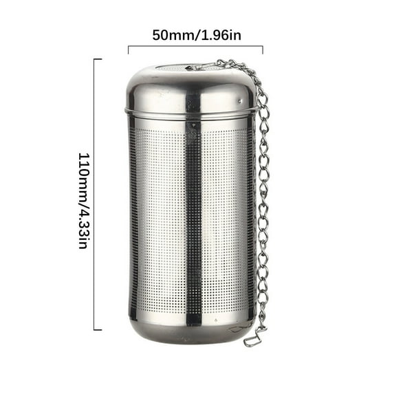 LanSuare Stainless Steel Tea Infuser, Vacuum Insulated Filter, Summer Iced Brew Cup, Loose Leaf Accessory, Dishwasher Safe