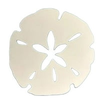 LanSuare Summer Coastal Sand Dollar Wall Decor, Beach Art Decor 13.78" Wood Ocean Sand Dollar, Wooden Coastal Wall Art Hanging Signs for Home, Bathroom, Bedroom