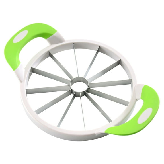 LanSuare Watermelon Slicer Cutter with Comfort Silicone Handle,Stainless Steel Fruit Vegetable Slicer Cutter Peeler Corer Server for Cantaloup Melon, Pineapple,Honeydew