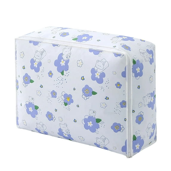 LanSuare Zippered Quilt Storage Bag, Portable Wardrobe Organizer for Moving, Travel, Home Sorting