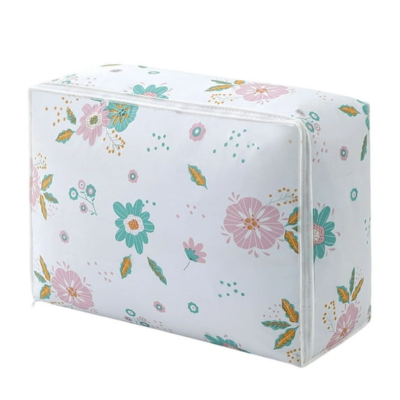 LanSuare Zippered Quilt Storage Bag, Portable Wardrobe Organizer for Moving, Travel, Home Sorting