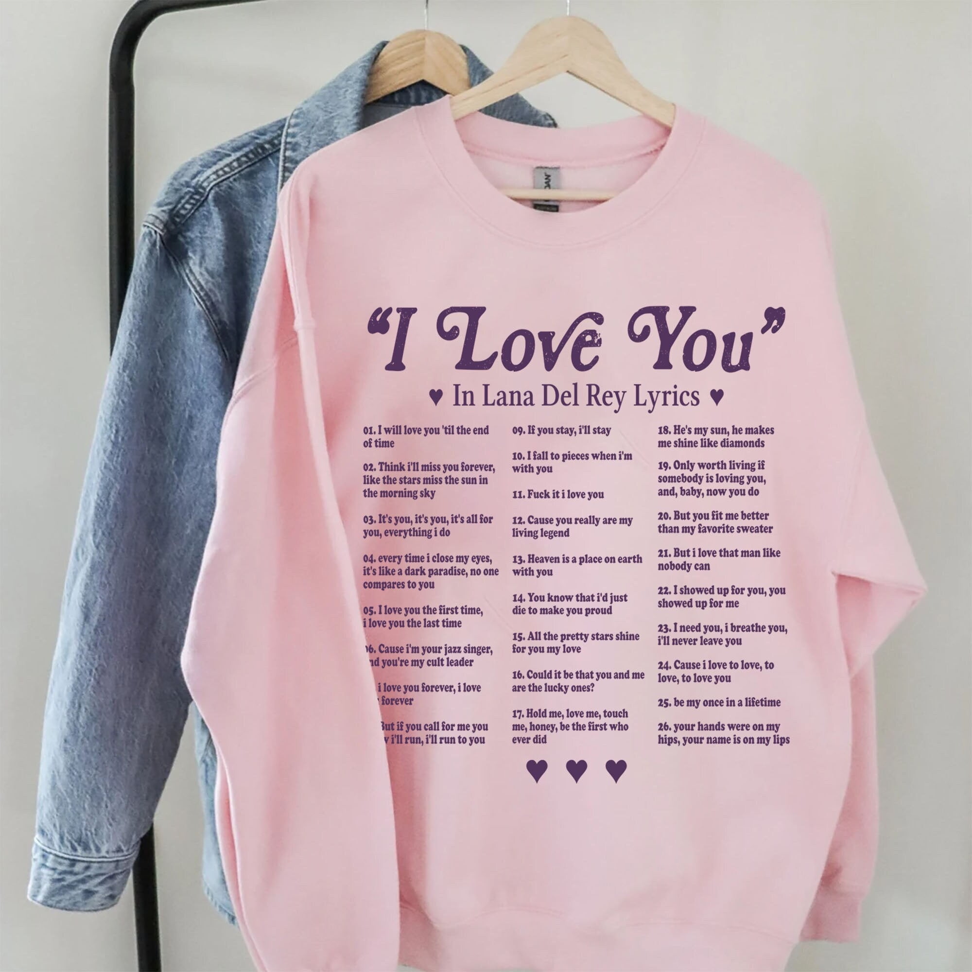 Lana Del Rey Sweatshirt, I Love You in Lana Del Rey Sweatshirt