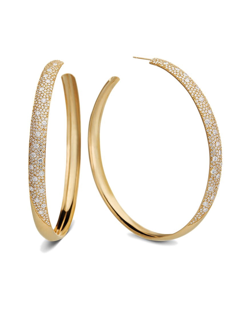 Lana Jewelry 14K 4.18 ct. tw. Diamond Cluster Hoops, Gold