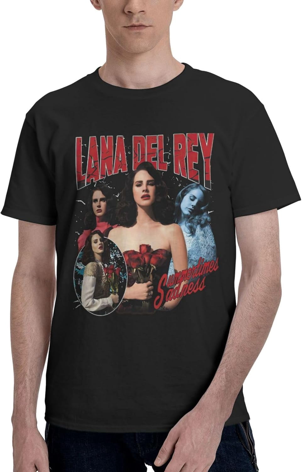 El Rey Shirts Lana Music del and Rey Mans Tshirt Summer Casual Round Neck Soft Tee ...