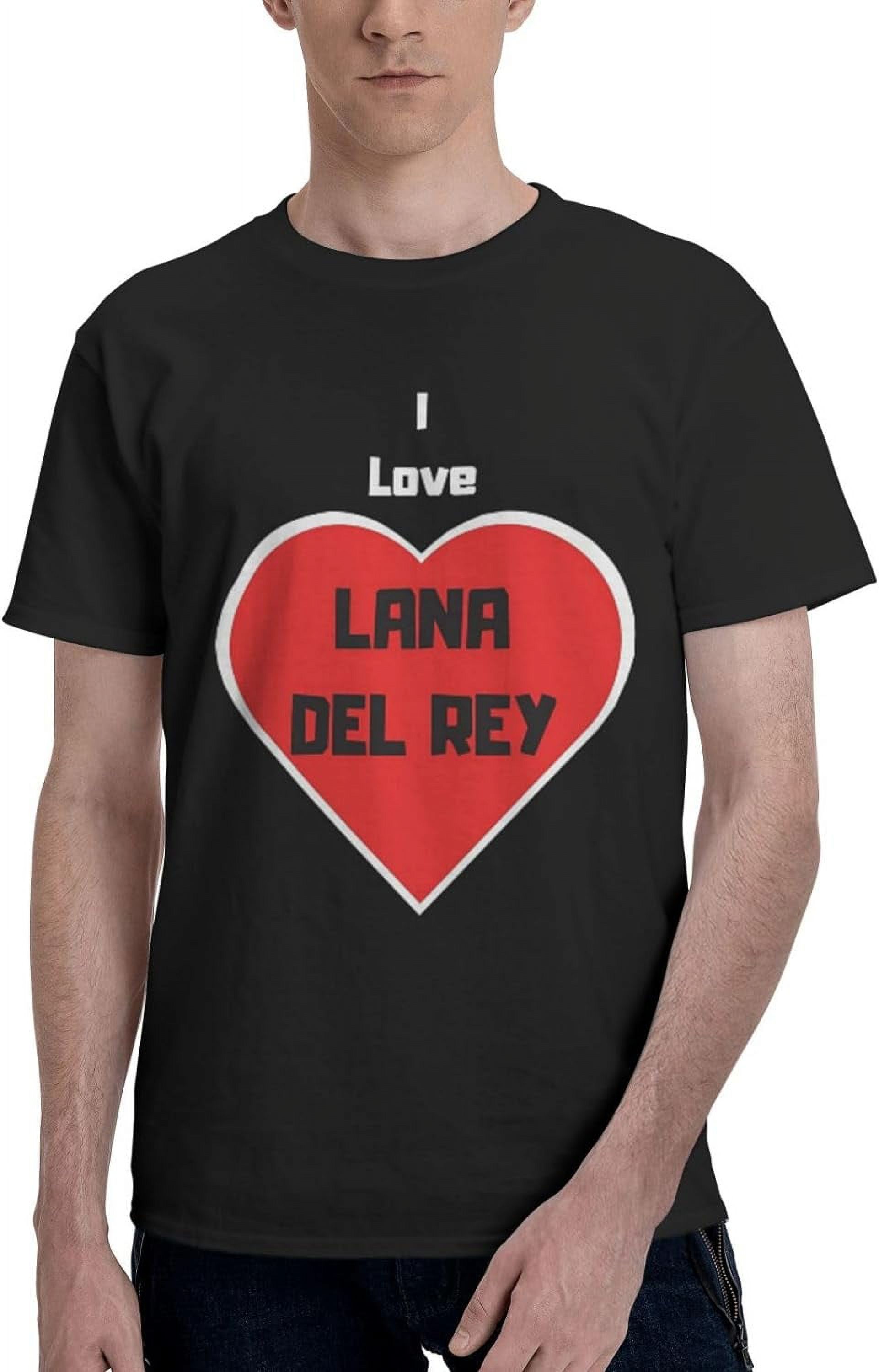El Rey Shirts Lana Music del and Rey Men's Classic Cotton Short Sleeve Crewneck T ...