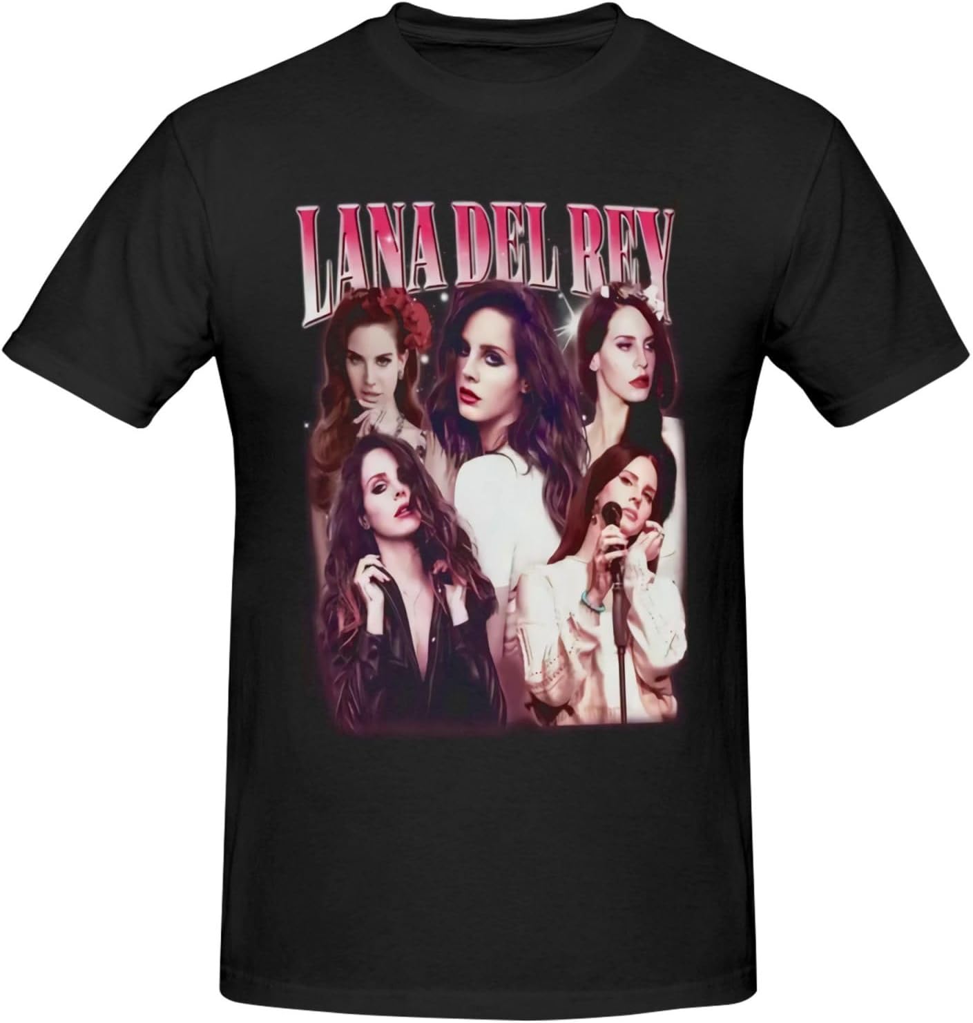 El Rey Shirts Lana Music del and Rey Men's Classic Cotton Short Sleeve Crewneck T ...