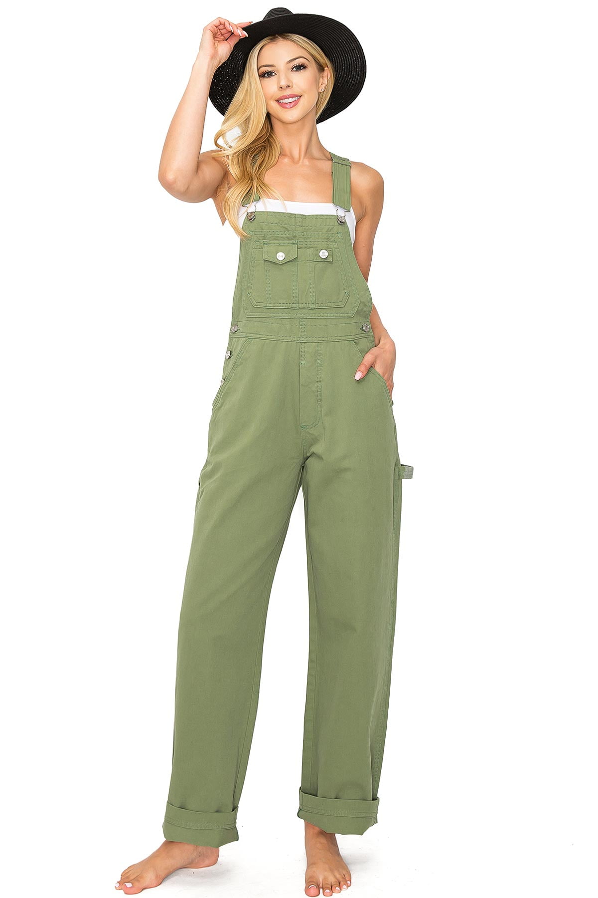 韓国商品/THREE TIMES Frill baggy overalls Lana Roux 90s Retro Revolt Dungaree Chino Twill Jumpsuit