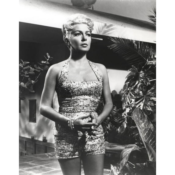 Lana Turner Portrait in Floral Dress Photo Print (8 x 10)