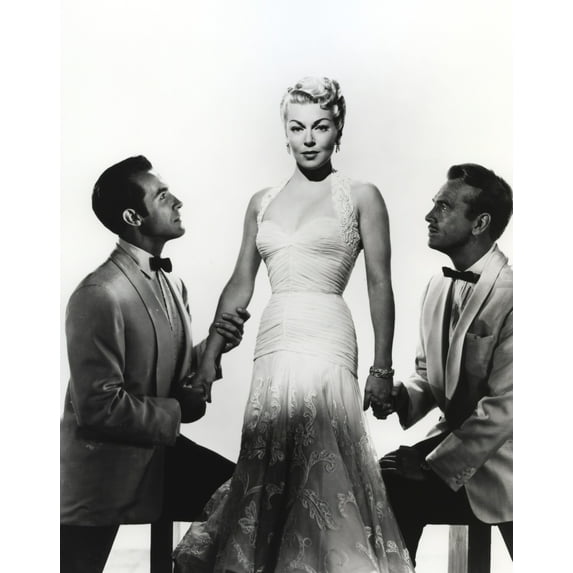 Lana Turner with Two Gentleman Portrait Photo Print (8 x 10)