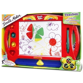Lanard: Doodle Maker - Drawing Board, Create Magnetic Art Magic, Magnetic Pen, 4 Colorful Stamps, Imaginative & Creative Play, STEM Toy, Kids Ages 3+