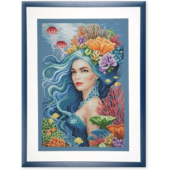 Lanarte Counted Cross Stitch Kit Beauty of the Sea: Evenweave