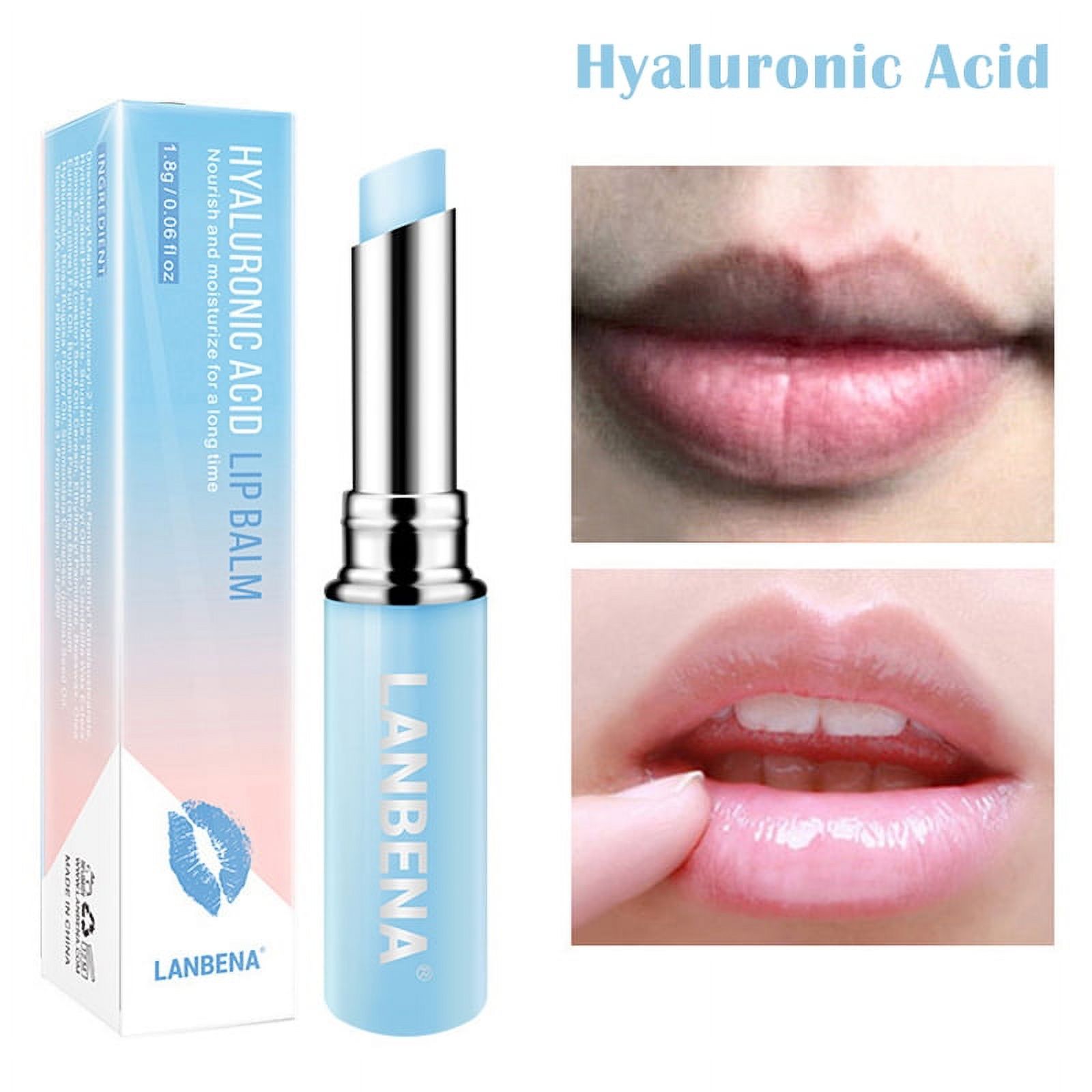 Lanbena Hyaluronic Acid Lip Balm Moisturizing Lips Reduce Fine Lines Relieve Dryness Long
