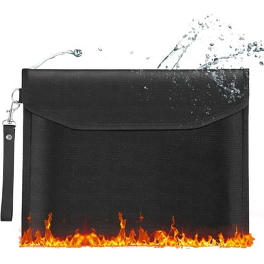 Lanbin A4 Size Fire Proof File Organizer, Black