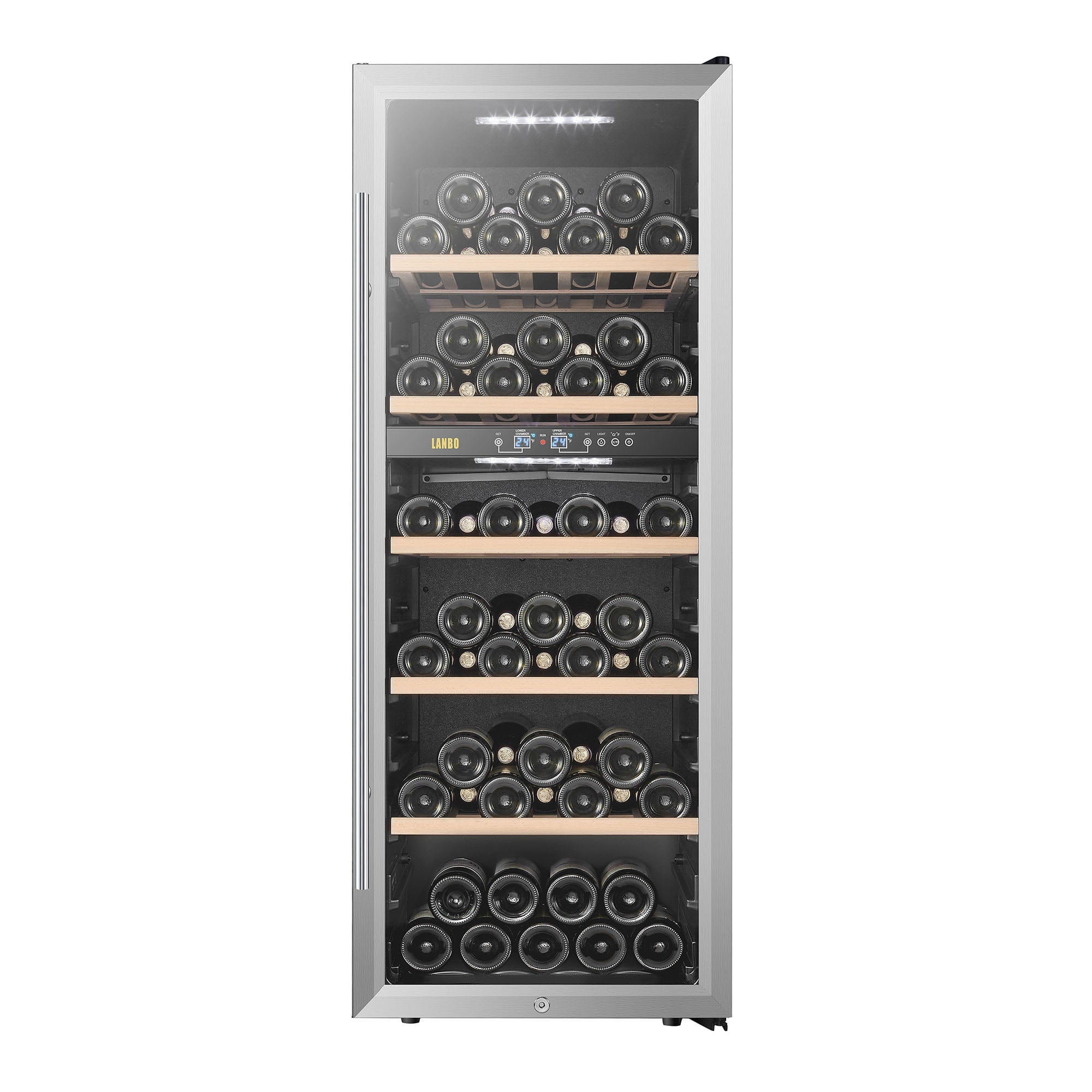 Lanbo 20 Inch Dual Zone Stainless Steel Wine Cooler