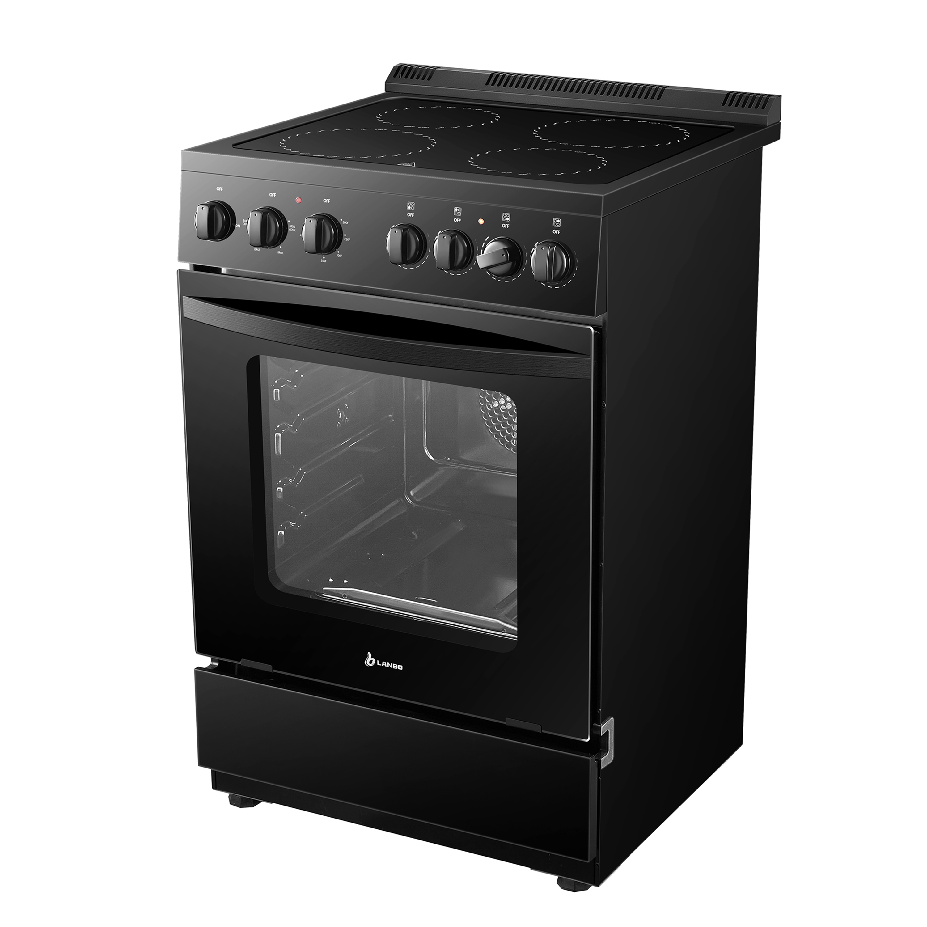 Lanbo 24 inch 2.9 Cu.ft Freestanding Electric Range with Air Fry
