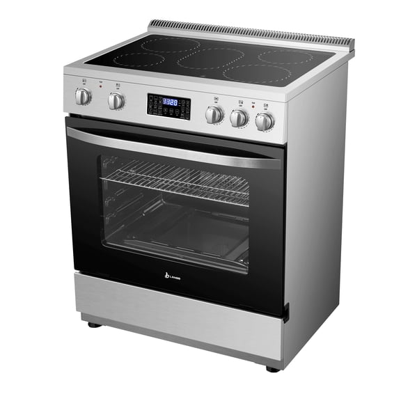 Lanbo 30 inch 5.9 CU.ft. Freestanding Electric Convection Range with Air Fry and Rotisserie