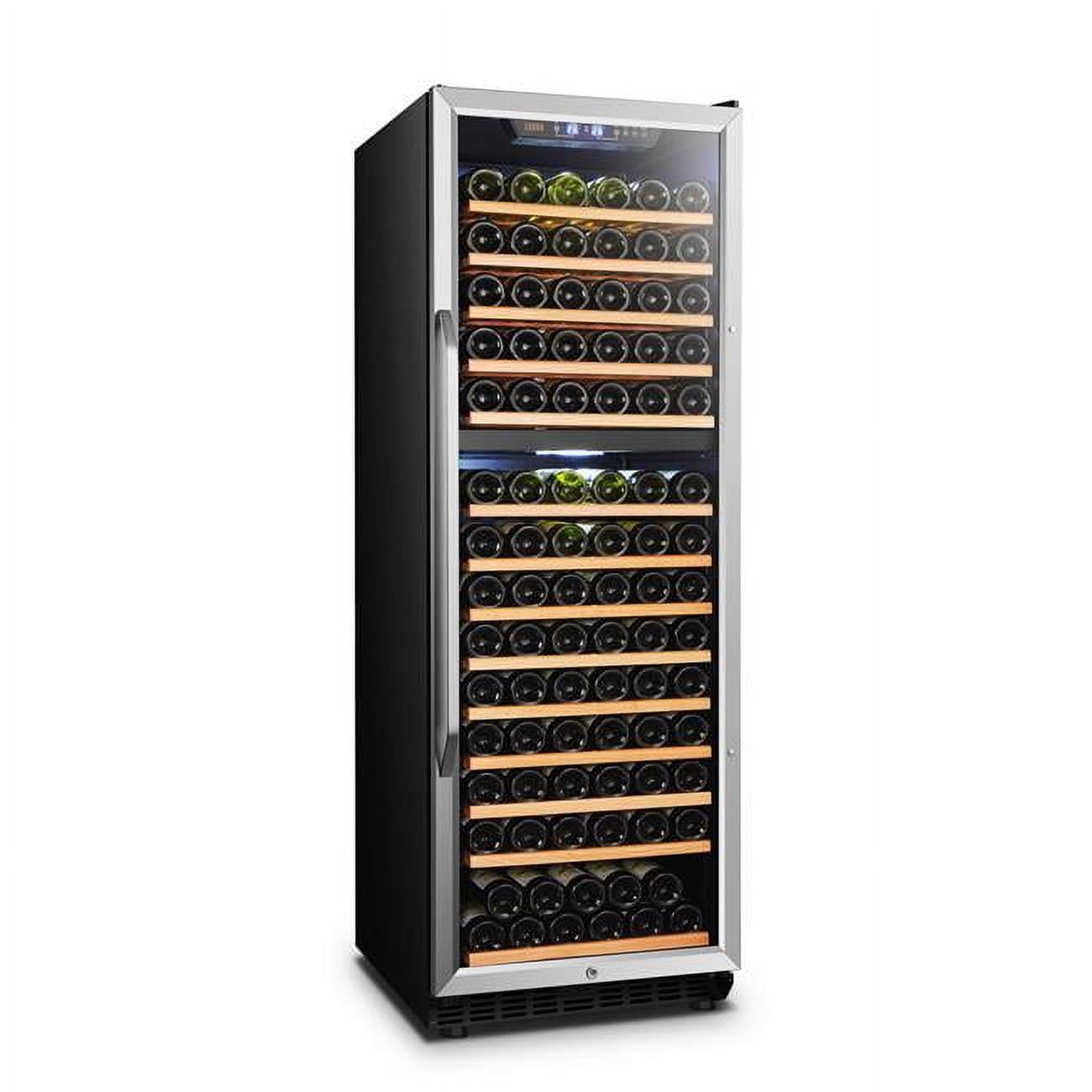 Lanbo Appliances LW165D 24 in. 160 Bottle Dual Zone Wine Cooler