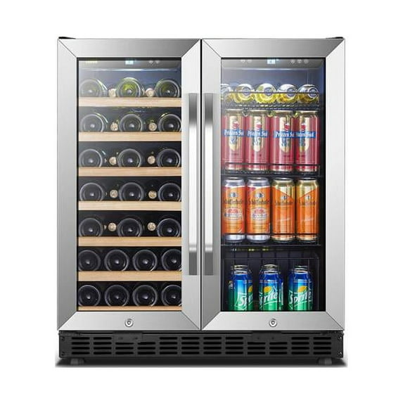 Lanbo Appliances LW3370B 30 in. Wine & Beverage Cooler