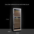 thumbnail image 1 of Lanbo LW165D Dual Zone (Built In or Freestanding) Compressor Wine Cooler, 160 Bottle Capacity, 1 of 2