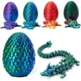thumbnail image 1 of Lanbtorn Easter Egg, Dragon Egg, 12In Dragon Toy, 3D Printed Dragon Fidget Toys, 3D Printed Dragon Egg with Articulated Dragon Inside, Fidget Toys for Autism/ADHD, Easter Gifts, 1 of 8
