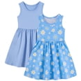 thumbnail image 1 of Lanbubble 2-Pack Girls' Dresses Sleeveless Summer Dress Casual Sundress For Toddler Girl 2-6T, 1 of 7