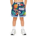 thumbnail image 1 of Lanbubble Boys' Athletic Shorts Quick Dry Stretch Elastic Waist Bottoms Big Boy Mesh Breathable Active Running Workout Shorts for Youth (7-12 Years), 1 of 8