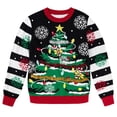 thumbnail image 1 of Lanbubble Boys Girls Ugly Christmas Sweater Holiday Party Pullover Xmas Sweatshirt for Kids Size 7-14, 1 of 6