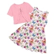 thumbnail image 1 of Lanbubble Girls Dresses Sleeveless Summer Dress with Cardigan for Kids Casual, 7-8 Years, 1 of 8