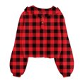 thumbnail image 1 of Lanbubble Girls Christmas Hoodie Sweatshirt Warm Pullover Top with Button, Sizes 6-13 Years, 1 of 4