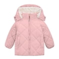 thumbnail image 1 of Lanbubble Girls Winter Coat Fleece Lined Hooded Puffer Jacket Outerwear with Pockets Sizes 5-12 Years, 1 of 9