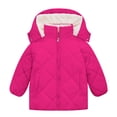 thumbnail image 1 of Lanbubble Girls Winter Coat Fleece Lined Hooded Puffer Jacket Outerwear with Pockets Sizes 5-12 Years, 1 of 10