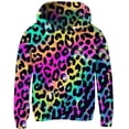 thumbnail image 1 of Lanbubble Tween Girls Pullover Hoodies Kids Leopard Graphic Sweatshirts with Kangaroo Pockets 4-14 Years, 1 of 10