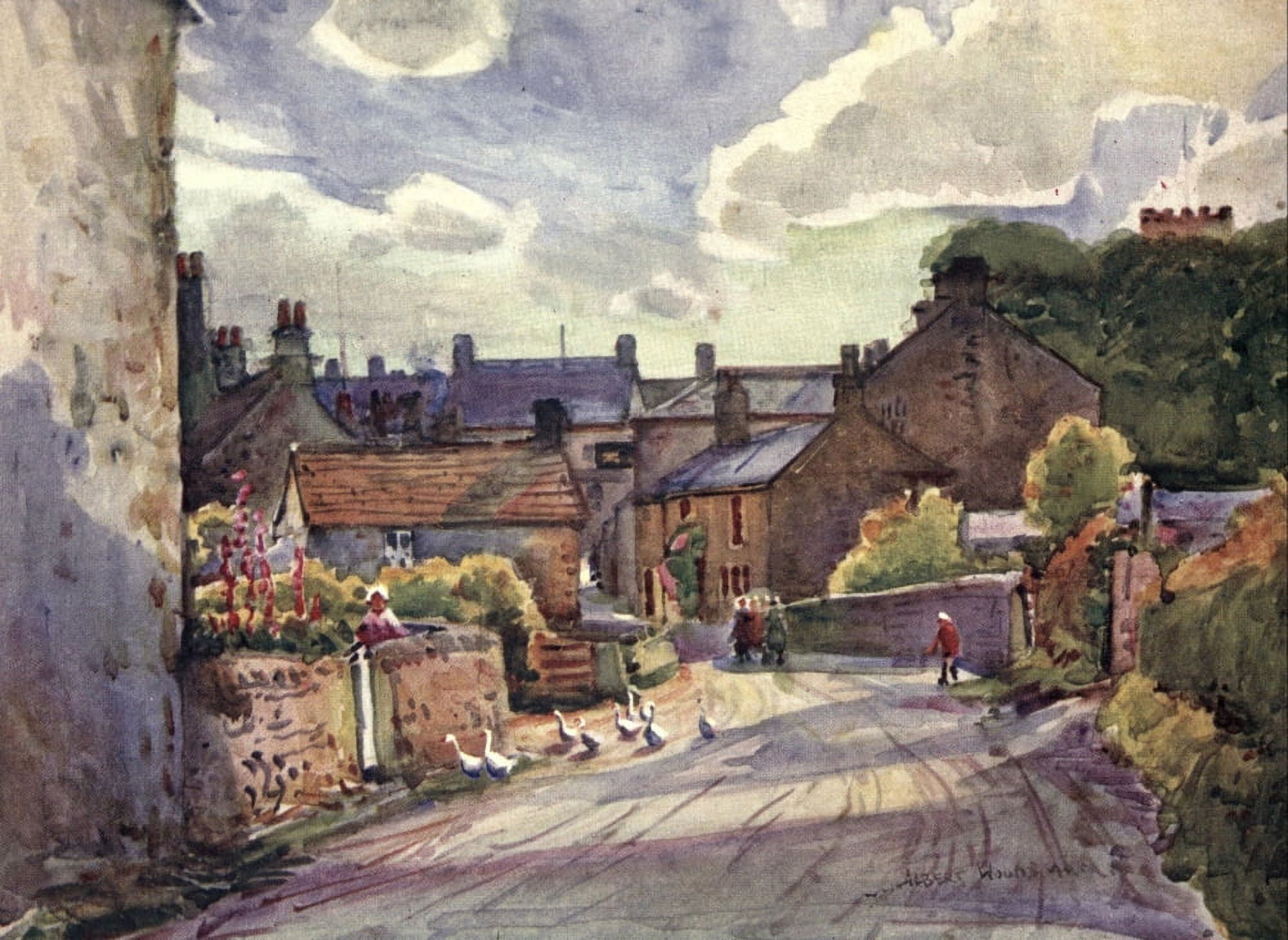 Lancashire 1921 Chipping Canvas Art - Albert Woods (24 x 36)