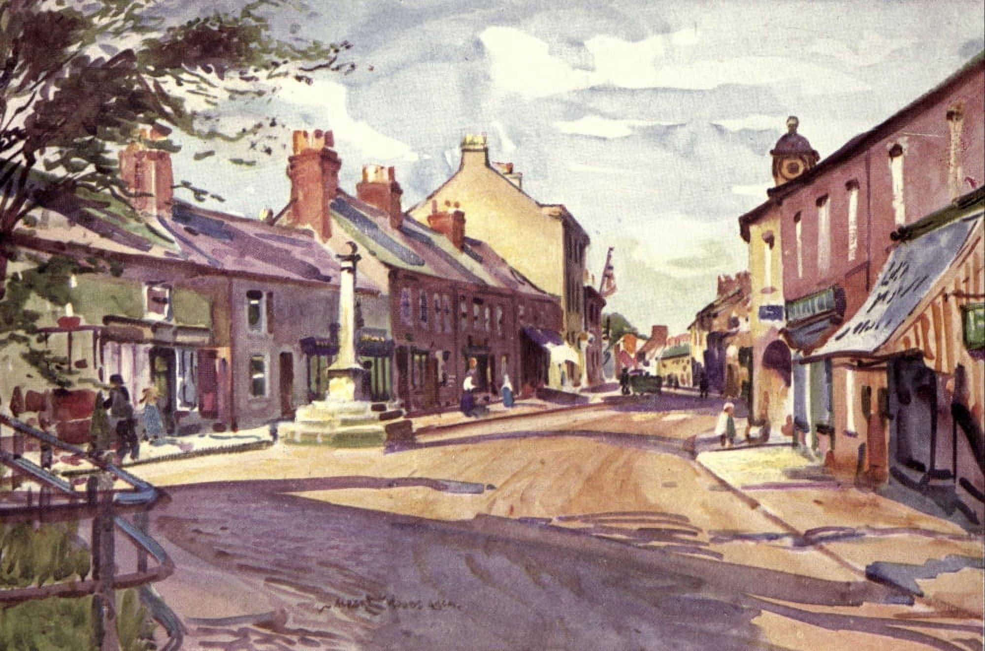 Lancashire 1921 Garstang Canvas Art - Albert Woods (18 x 24)