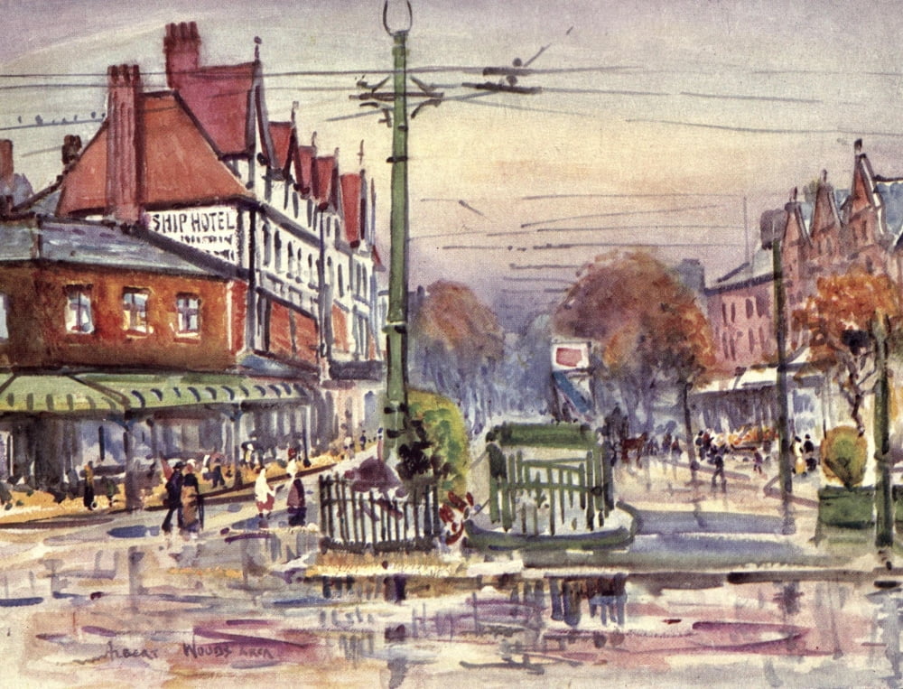 Lancashire 1921 Lytham Canvas Art - Albert Woods (24 x 36)