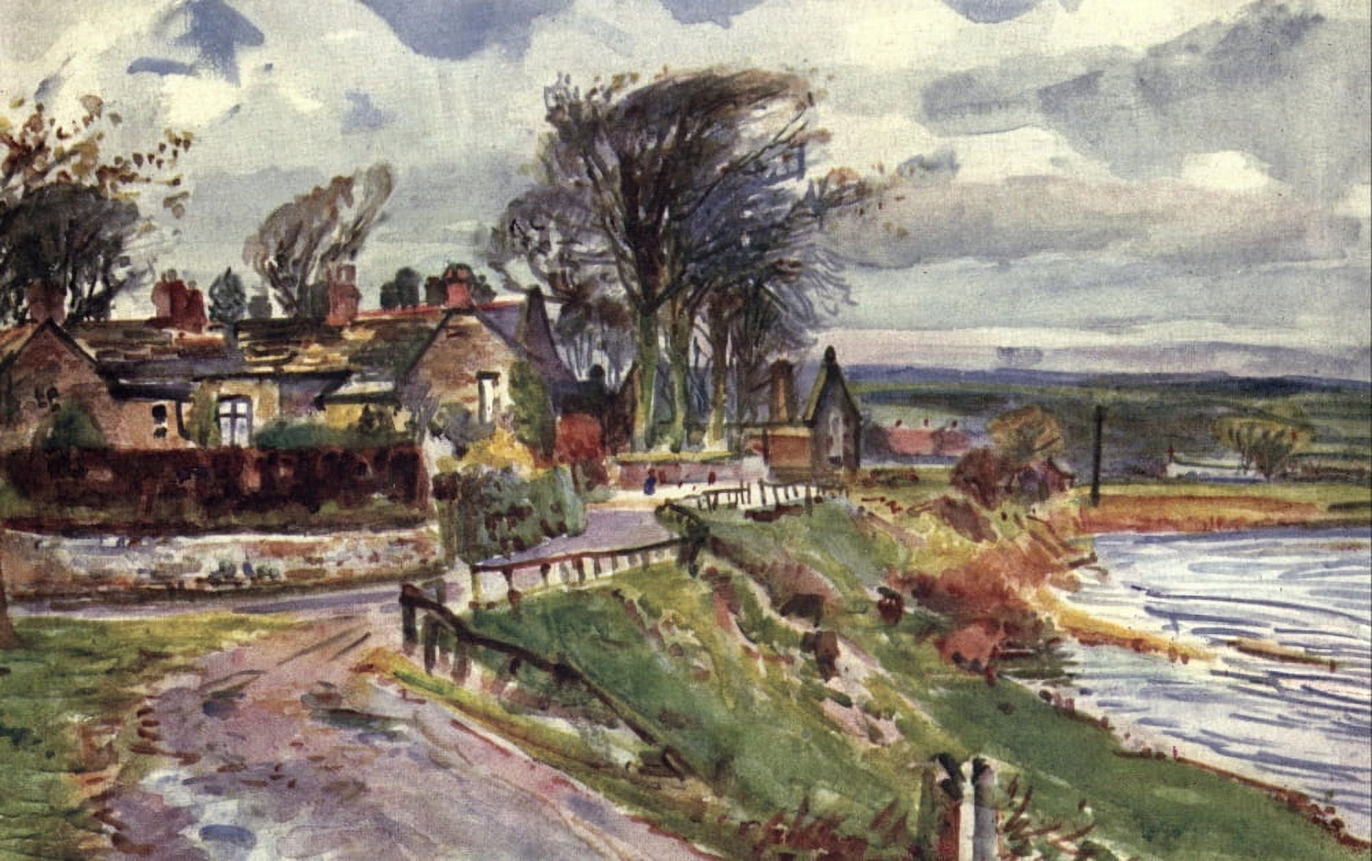 Lancashire 1921 Ribchester Canvas Art - Albert Woods (24 x 36)