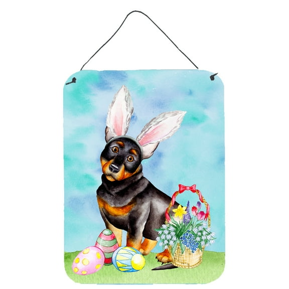 Lancashire Heeler Easter Bunny Wall or Door Hanging Prints