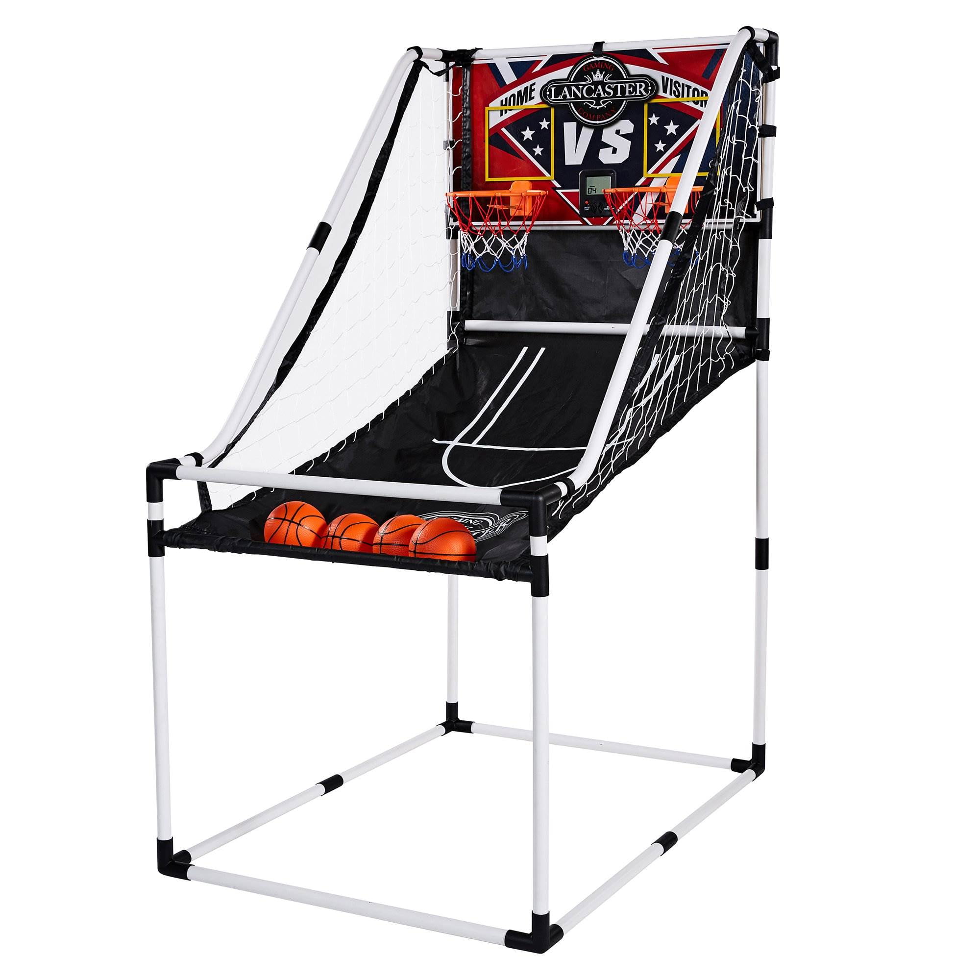 Lancaster 2 Player Junior Home Electronic Scoreboard Arcade Basketball Hoop  Game