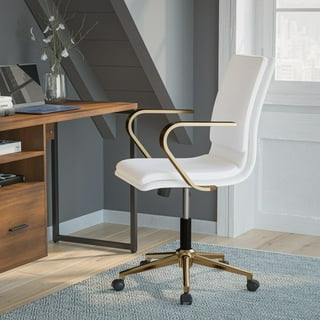 White and gold desk 2024 chair walmart