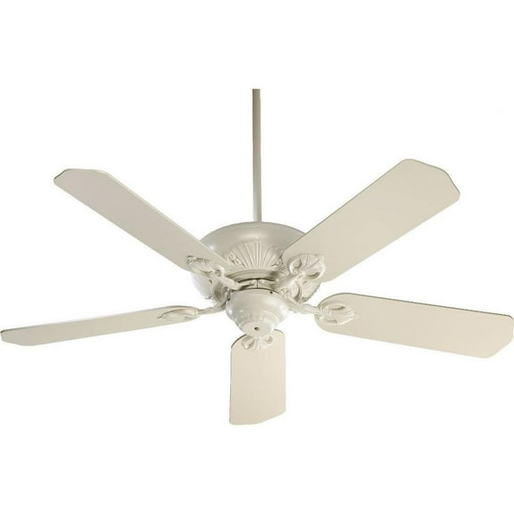 Lancaster Poplars Ceiling Fan in Transitional Style 52 inches Wide By 10.91 inches High-Antique White Finish-Antique White/Washed Oak Blade Color