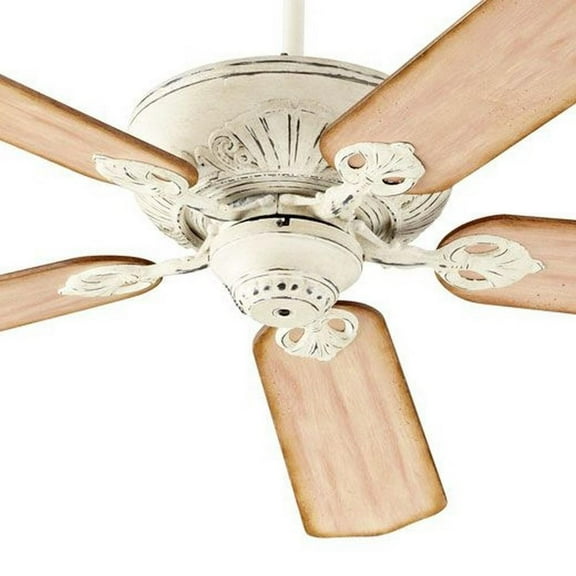 Lancaster Poplars Ceiling Fan in Transitional Style 52 inches Wide By 10.91 inches High-Persian White Finish-Distressed Weathered Pine Blade Color